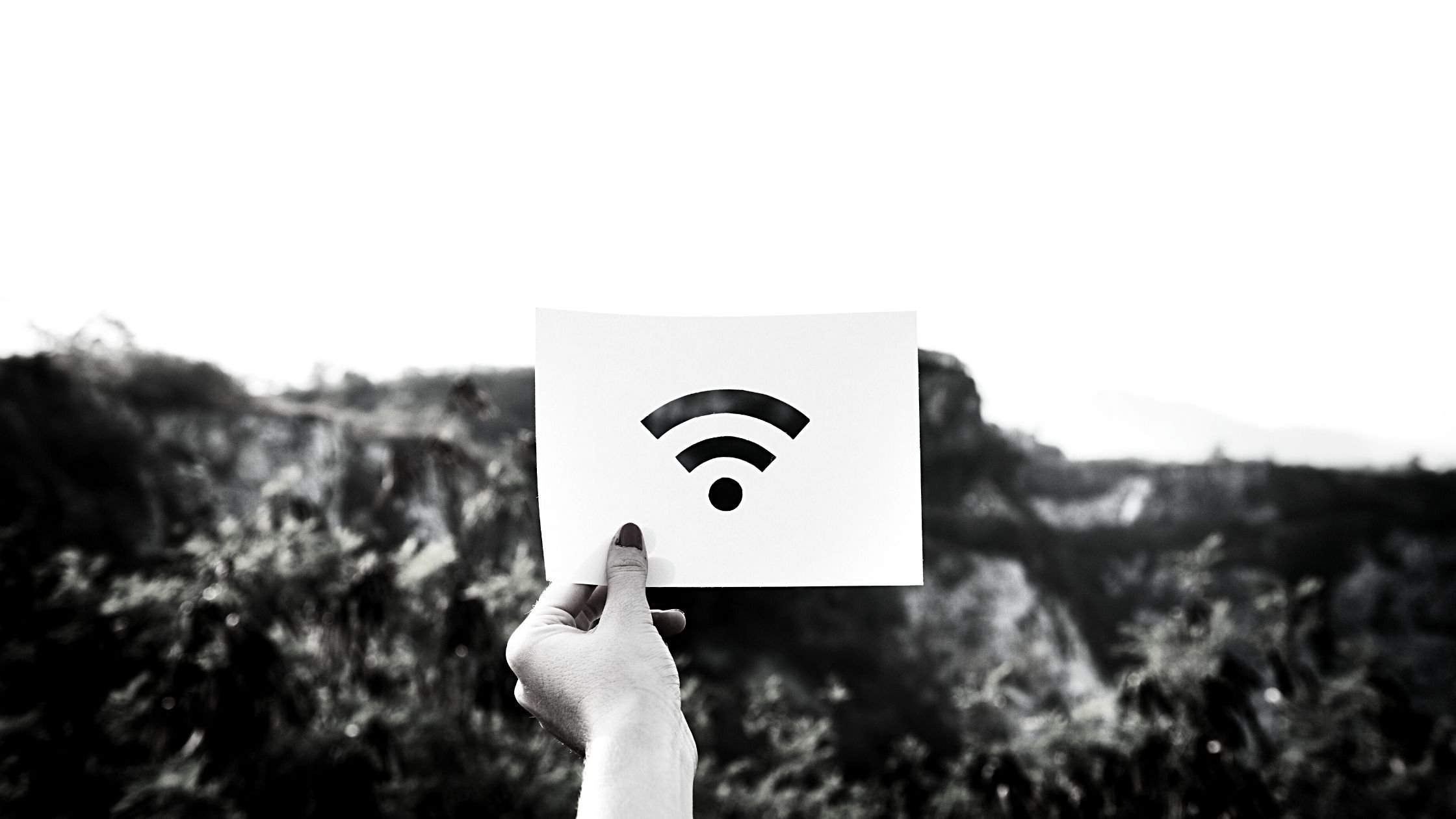 wifi symbol on paper